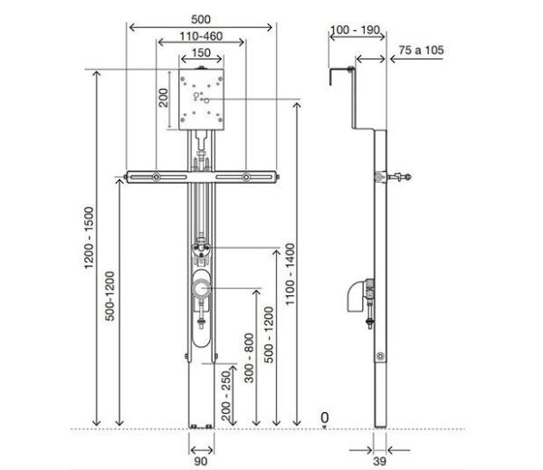 Инсталляция OLI ECO URINAL 879116 для подвесных писсуаров