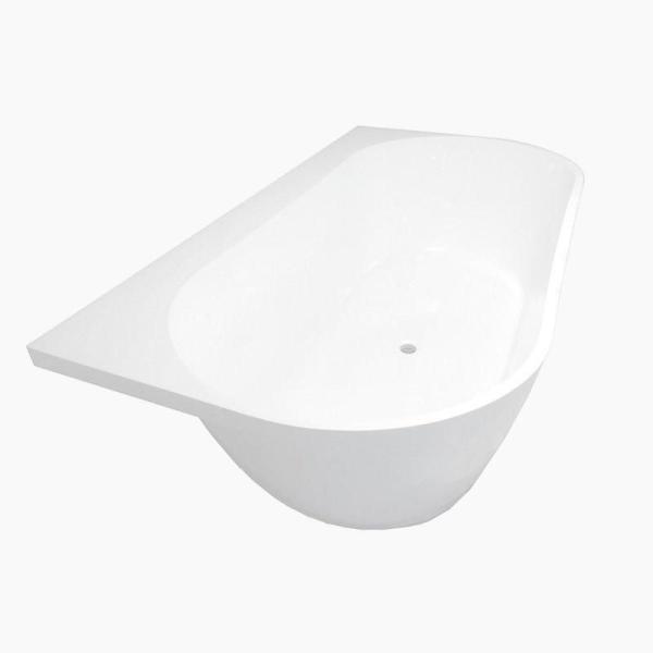 Ванна AquaStone Бали пристенная 168x85 литьевой мрамор