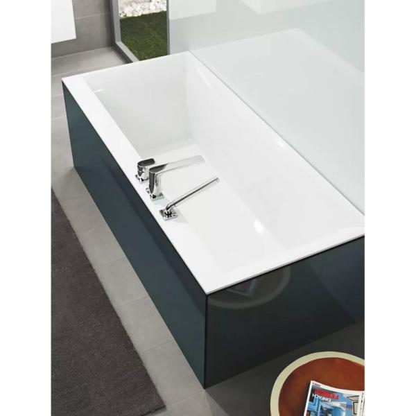 Ванна Villeroy&Boch SQUARO EDGE 12 UBQ190SQE2DV-01 190x90см белый Альпин, с ножками