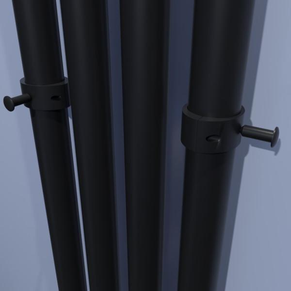 Полотенцесушитель Тругор Пэк сп Вектор 120*15 черный ВГП электрический