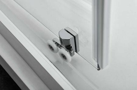 Душевая дверь Vincea Alpha VDS-3AL110CLB, 1100, черный, стекло прозрачное