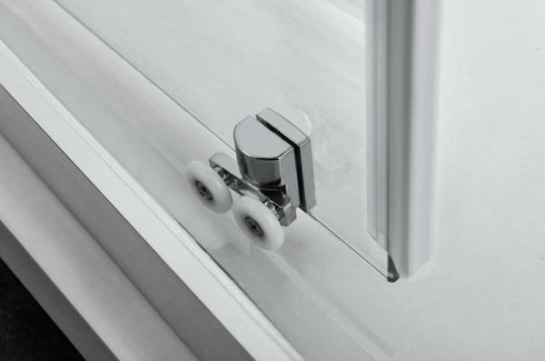 Душевая дверь Vincea Alpha VDS-3AL110CLB, 1100, черный, стекло прозрачное