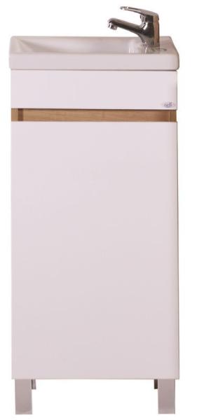 Тумба ASB-Mebel Марко 40 напольная белый/дуб золотой