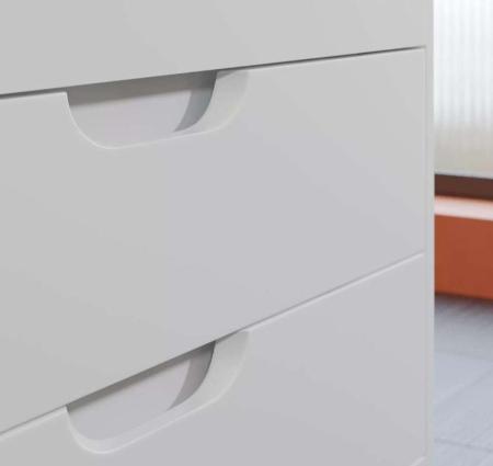 Тумба под раковину для ванной Uperwood Modul 80 см, подвесная, глянцевая, белая