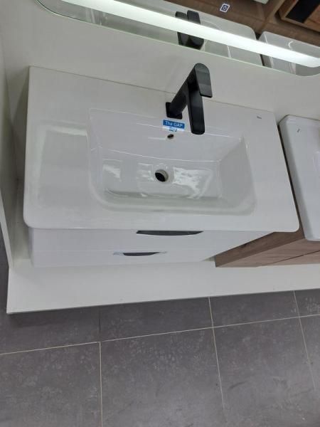 Тумба с раковиной Roca Gap 80 ZRU9302732 белая матовая