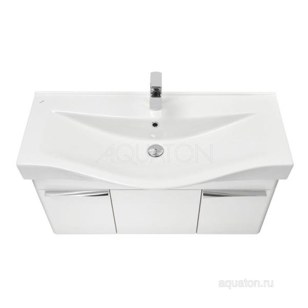Тумба под раковину AQUATON Беверли 1A236701BV010 100 с ящиком,белый глянец
