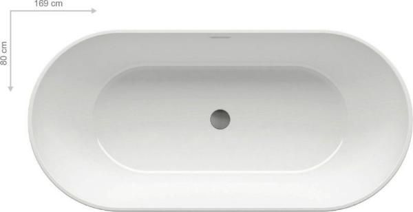 Ванна Ravak Freedom XC00100020 169х80 отдельностоящая