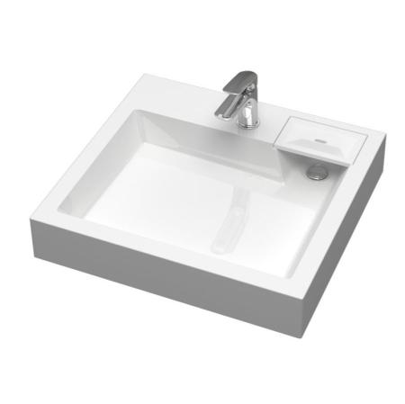 Раковина над стиральной машиной Uperwood Vission, 60*55 см, белая глянцевая