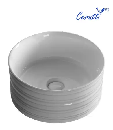 Раковина накладная CeruttiSPA, CR0051A (405х405х180) белая, круглая