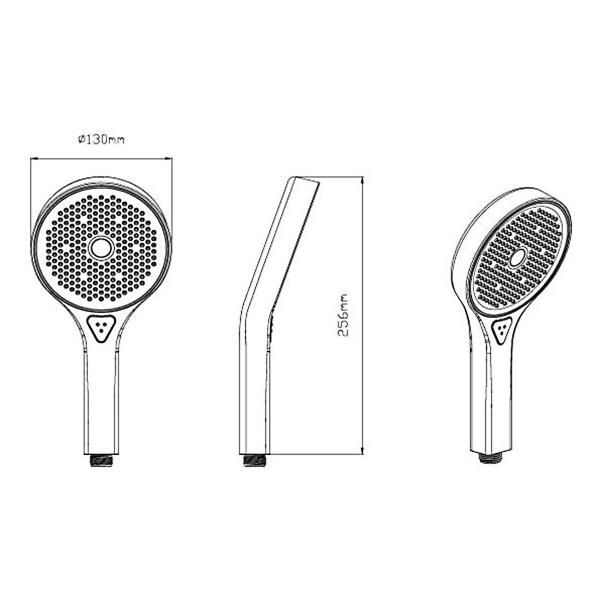 Ручной душ Vincea с шлангом VSHN-42HCH, хром