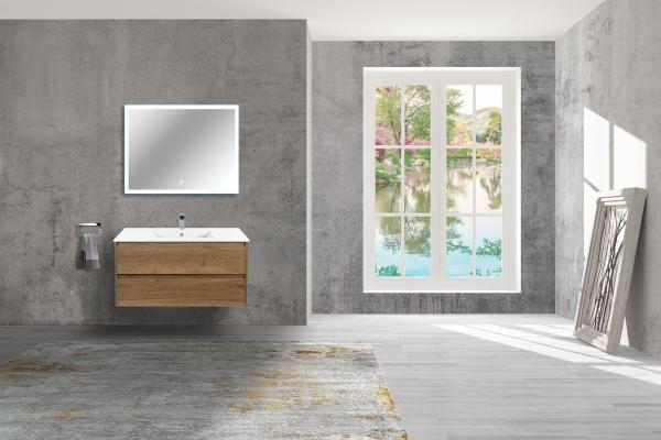 Тумба под раковину Vincea Gio 100 подвесная, 2 ящика soft-close, цвет T.Oak