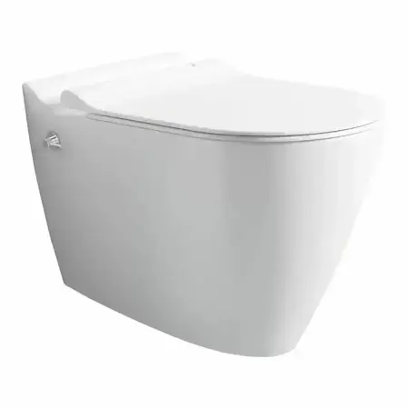 Унитаз Bien MINERAL подвесной безободковый с форсункой биде со встроенным смесителем сиденье микролифт MNKA052N1VE0W5000