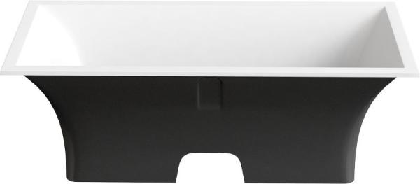 Ванна GOOD DOOR Мадрид 170х80 литьевой мрамор чёрный