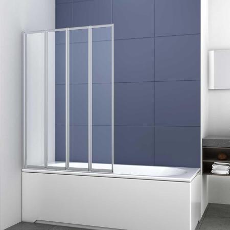 Шторка на ванну Vincea VSB-31100CL, 1000*1400, хром, стекло прозрачное