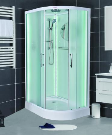 Душевая кабина Esbano Led ES-L115CR L/R, 115x85 см