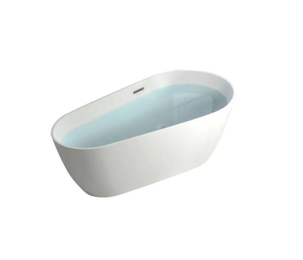 Ванна Cerutti Spa MIMI акриловая (1700x800x580) отдельностоящая, белая, со сливом-переливом