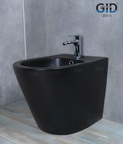 Биде Gid BDN-30BM 53 см напольное черный матовый
