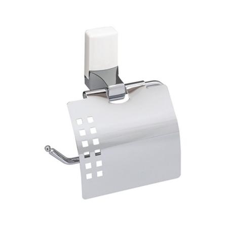 Держатель туалетной бумаги Wasserkraft Leine K-5025WHITE с крышкой