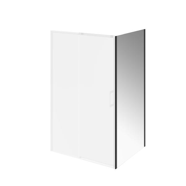 Душевая панель боковая Kerama Marazzi LINDO ЛИНДО LN.100.FP.BLK.M 100х195, матовый черный