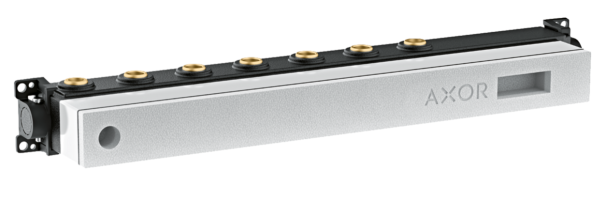 Axor Select скрытая часть для термостата, для 5 потребителей, соединительная резьба G 3/4, глубина монтажа: от 82 до 118 мм, горизонтальная установка, звукоизолирующий монтаж, класс шума: II