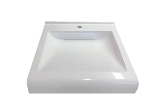 Раковина Marko Фортуна 60 над стиральной машиной с кронштейнами и сифоном