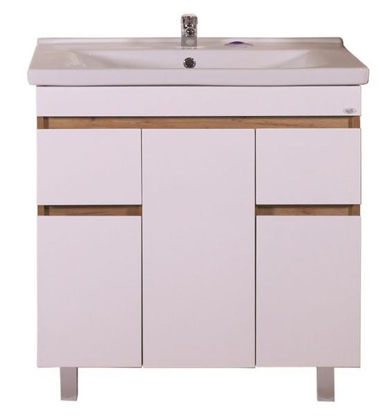 Тумба ASB-Mebel Марко 80-3.2 белый/дуб золотой