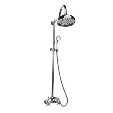 Душевая колонна Magliezza CLASSICO 1105-cr со смесителем, верхним и ручным душем TL-3-cr, тропическая лейка - d-200mm. хром
