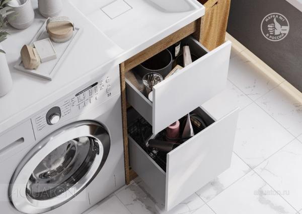 Тумба под раковину AQUATON Лондри 40 Дуб Сантана без фасада 1A267001LH0C0