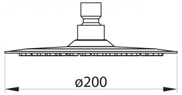 Верхний душ BELBAGNO NOVA BB-SLDC1-IN 20 см сатин
