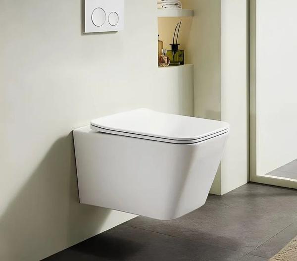 Унитаз Cerutti SPA MAIELLA Aria MW подвесной безободковый белый матовый CT9164 (500х350х320)