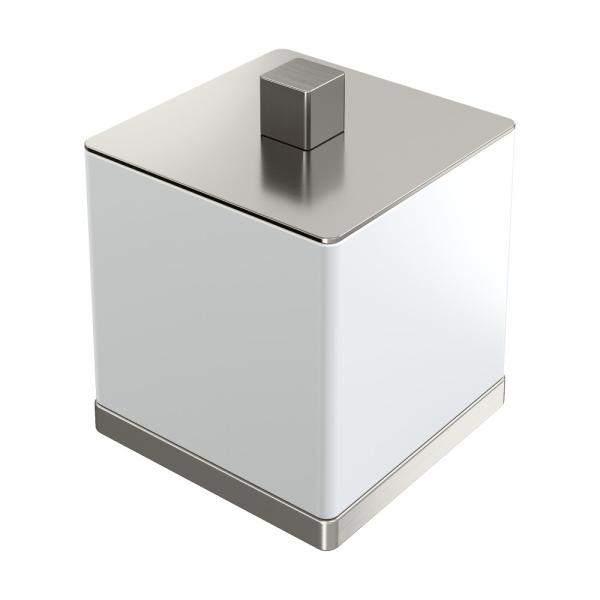 Стакан Boheme для ватных дисков Qubic Nickel Brush 10964-NB