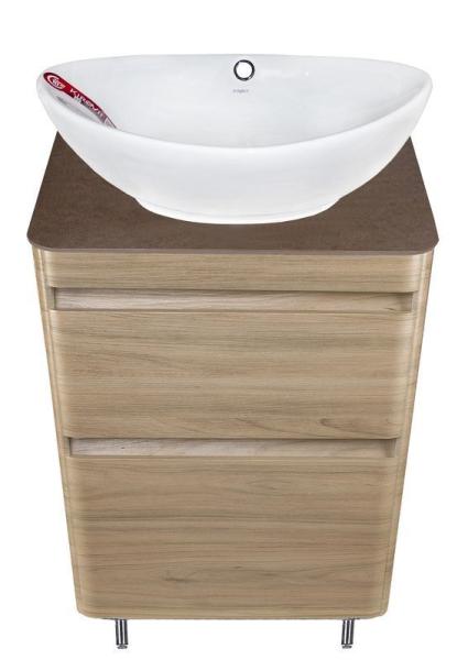 Тумба Style Line Elfante Атлантика 60 напольная, Люкс ясень перлламутр, PLUS