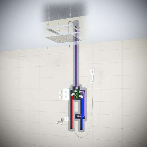 Душевая система встроенная с термостатом Timo Petruma SX-5019/00SM хром