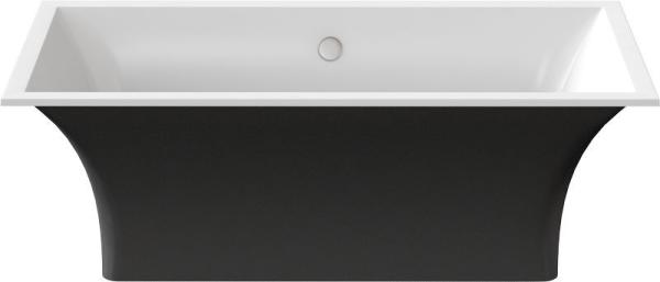 Ванна GOOD DOOR Мадрид 170х80 литьевой мрамор чёрный