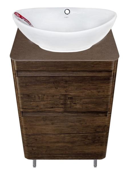 Тумба Style Line Elfante Атлантика 60 напольная, Люкс старое дерево, PLUS