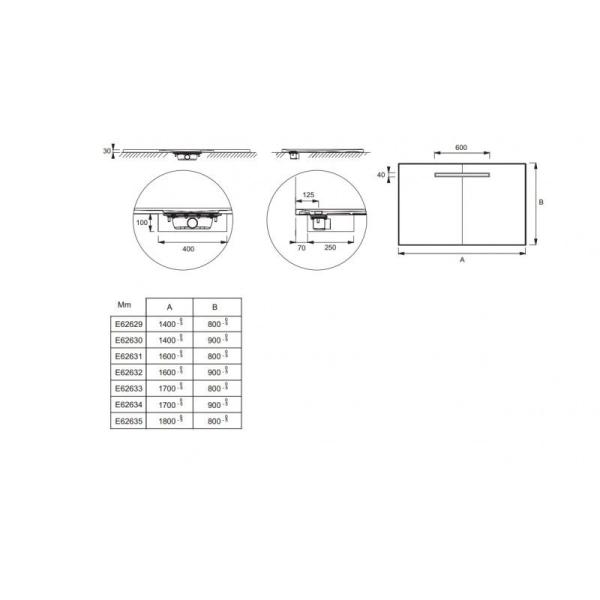 Поддон для душа Jacob Delafon SURFACE E62630-SS2 140x90 см неокварц