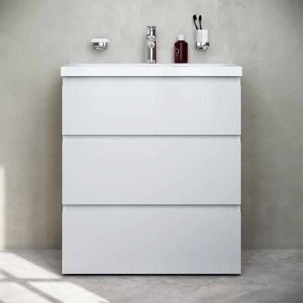 Тумба под раковину напольная AM.PM Gem S M91FSX0752WG белый глянец