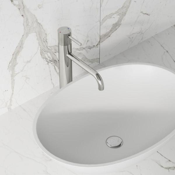 Смеситель NT BAGNO NT4211Н SILIO H для раковины серый хром