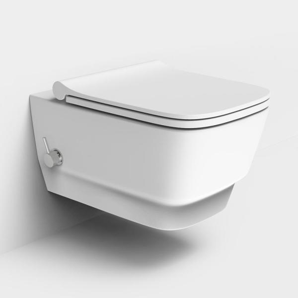 Крышка для унитаз Bohemeа Bello, soft-close Белый матовый 975-MW