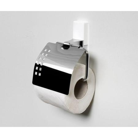Держатель туалетной бумаги Wasserkraft Leine K-5025WHITE с крышкой