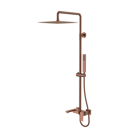 Стойка для душа Boheme QUBIC Brushed Bronze 478-BRB