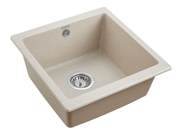 Мойка для кухни Paulmark BRILON, PM104546-BE, бежевый, 445х460, подст. мон. Paulmark