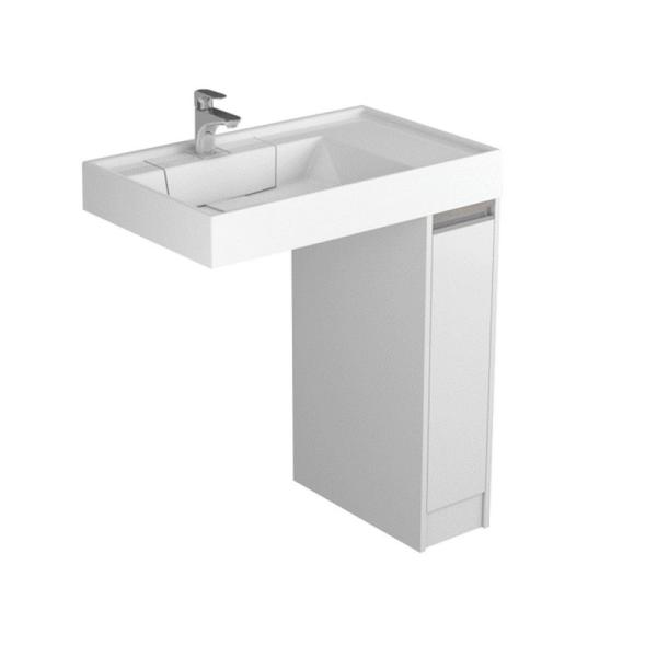 Тумба под раковину Aquaton Лондри 1A236101LH010 20 см с ящиком,белый