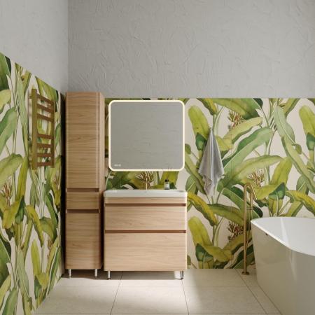 Колонна универсальная Style Line Атлантика 35 L с корзиной, Люкс ясень перламутр, PLUS