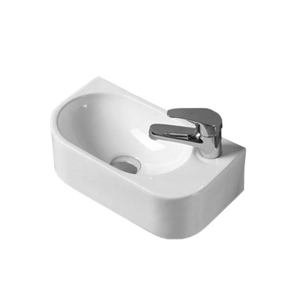 Раковина Vincea VBS-506R, 400*215*120, подвесная, цвет белый, правая фарфор