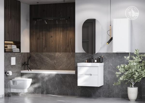 Тумба под раковину AQUATON Оливия 55 белый матовый 1A254201OL010