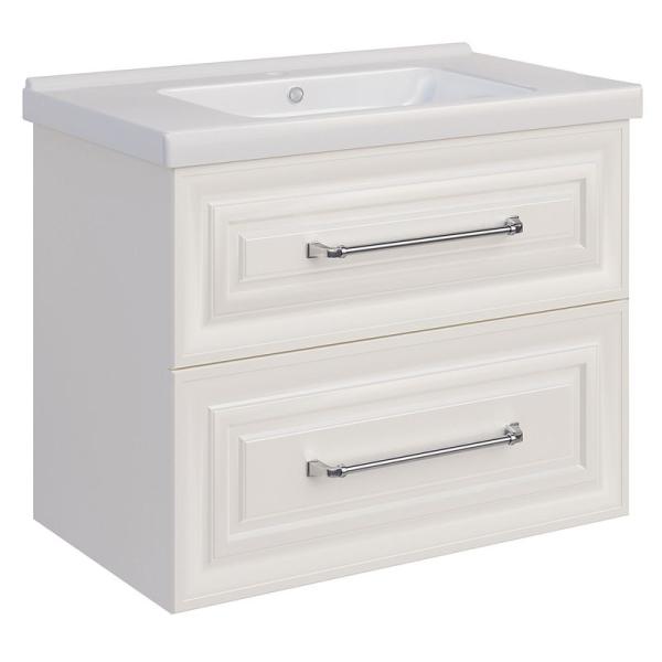 Тумба ASB-Mebel Валенца 80 Слоновая кость подвесная под раковину Гармония 80