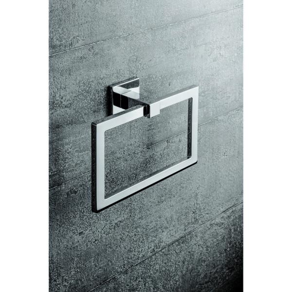 Полотенцедержатель Colombo Basic Q B3731 прямоуг. 19,4x13,7см, хром