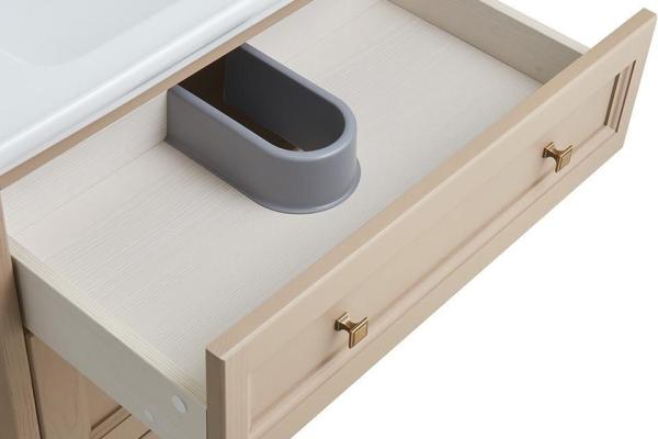 Тумба Толедо 85 ASB Woodline Капучино подвесная без раковины