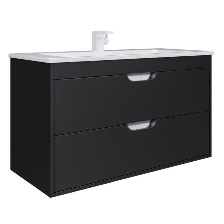Тумба под раковину для ванной Uperwood Modul 100 см, подвесная, матовая, черная